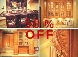 50% off of Showroom Cabinets